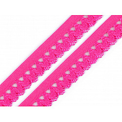 Dekoratives elastisches, 15 mm breit (25 m karte) - pink