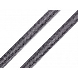 Elastische breite Konfekte, Breite 7 mm (Rolle 50 m) - Grau
