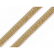 Elastische weiche Kleidungsstücke / Lurex-Zahnspangen, 10 mm breit - goldene Breite