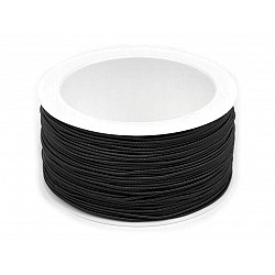 Runde elastisch, Ø1,2 mm (Rolle 50 m) - schwarz