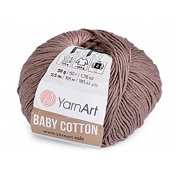 Strickgarn Baby Cotton 50 g - dunkelbeige