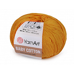 Strickgarn Baby Cotton 50 g - Senf-braun