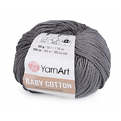 Strickgarn Baby Cotton 50 g - grau