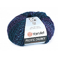 Strickgarn Pacific Chunky 100 g, blau-grün