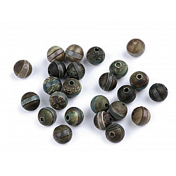 Mineral Perlen Tibetischer Achat gestreift Ø8 mm (Packung 15 Stück)