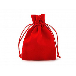 Geschenksäckchen Größe 8,5x11 cm Velours - rot