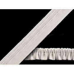Gardinenband Smokband Breite 20 mm, White, 50 m