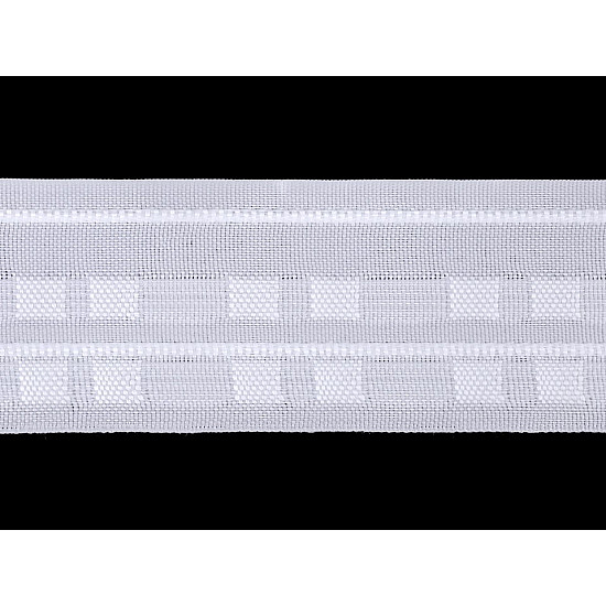 Gardinenband Bleistiftfalten Breite50 25 mm, weiß, 50 m