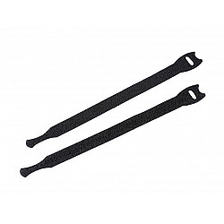 Klettband / Kabelbinder Länge 20 cm, schwarz, 10 Stück