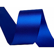 Satinband beidseitig Breite 40 mm, blau, 20 m