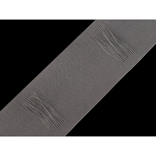 Gardinenband Breite 80 mm Bleistiftfalten, Transparent, 50 m