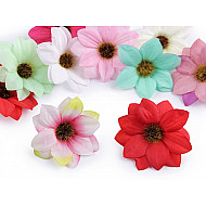 Künstliche Blume / Blüte Ø60 mm, Mix zufälliger Varianten, 10 Stück