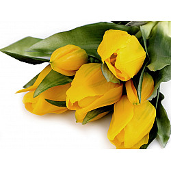 Künstlicher Strauß Tulpen, gelb