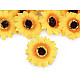 Künstliche Blume / Blüte Sonnenblume Ø70 mm, gelb, 10 Stück