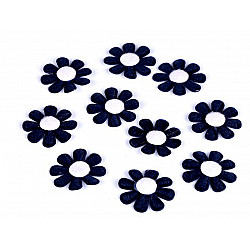Blume aus Filz Ø27mm, dunkelblau, 20 Stück