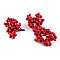 Künstliche Vogelbeere Büschel, rote Erdbeere, 3 Bündel