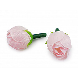 Künstliche Blume / Blüte Rose Ø20 mm, Hellrosa, 30 Stück