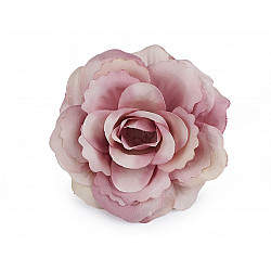 Künstliche Blume / Blüte Rose Ø80 mm, Altrosa hell, 2 Stück