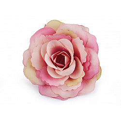 Künstliche Blume / Blüte Rose Ø80 mm, dunkelrosa, 2 Stück