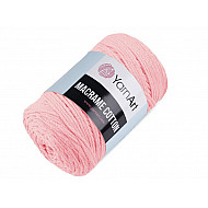 Stricken / Häkeln Baumwoll Makramee, 250 g - rosa Licht