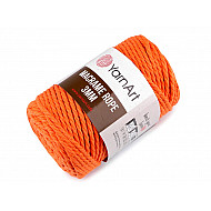 Stricken / Häkeln Makramee Seil, 3 mm, 250 g - Orange