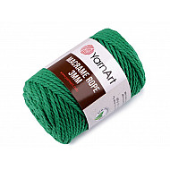 Strick- / gehäkelte Makramee-Seil, 3 mm, 250 g - grün